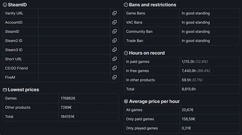 SteamDB calculator has new statistics: hours on record split  .